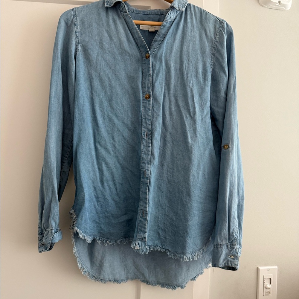 Denim Blue button up Shirt
